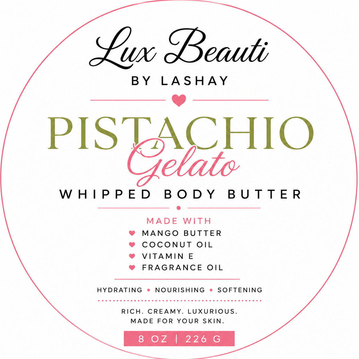 Pistachio Gelato Whipped Body Butter