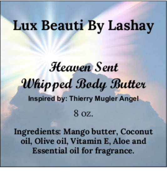 Heaven Sent Whipped body butter. Inspired by Thierry Mugler Angel